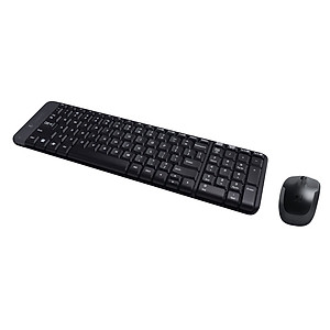 Combo chuột phím không dây Logitech MK215 - nhỏ gọn với đủ phím số, 1 đầu thu USB, không dây 10m, pin 2 năm - Hàng chính hãng